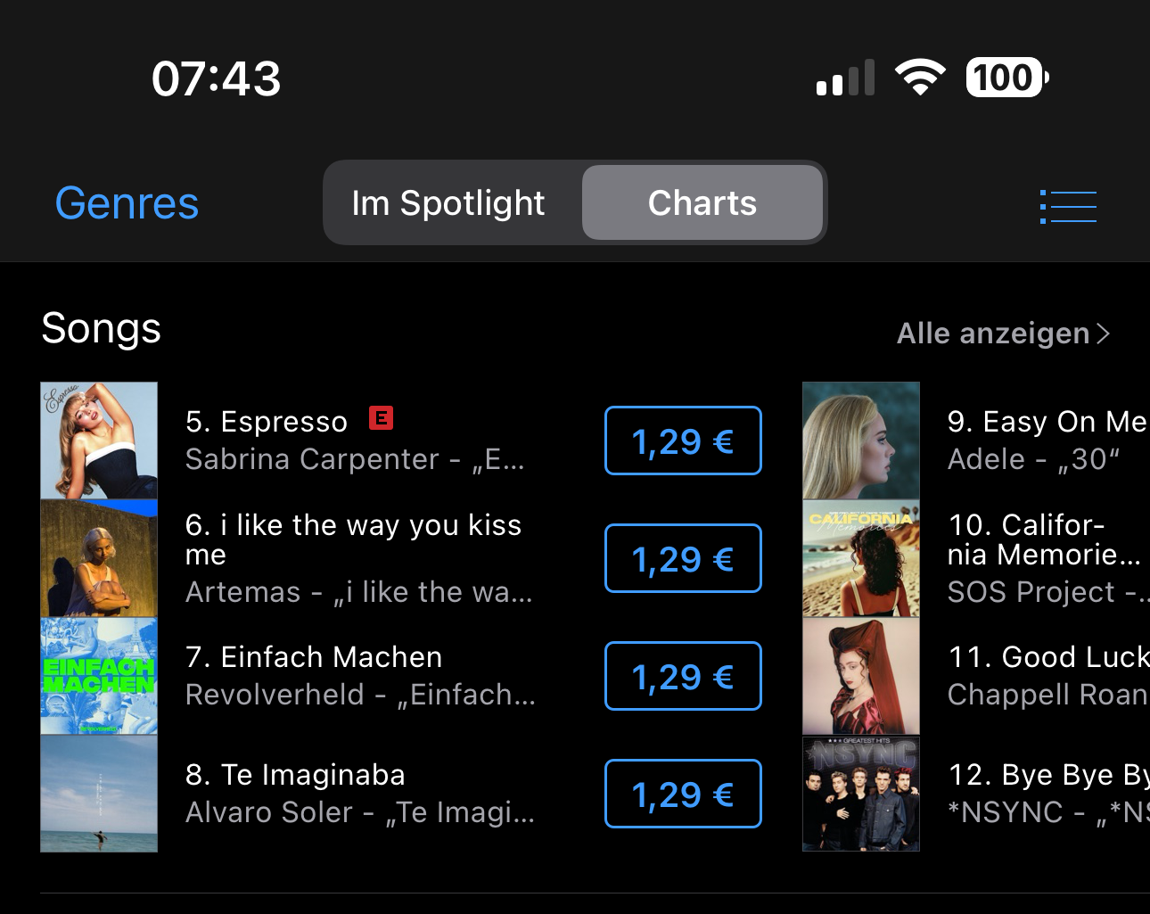 Top 10 Itunes Charts